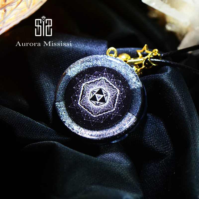 Оригинальное ожерелье santify Melkaba кубик ОРГОН энергия кулон резной кристалл