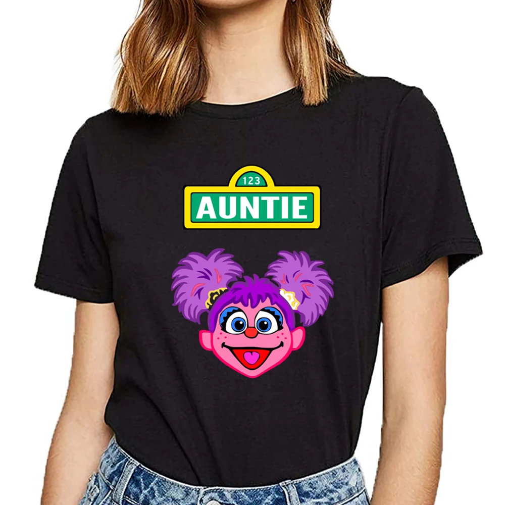 Женские футболки abby sesame забавные белые короткие женские | Женская одежда