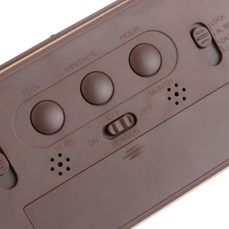 ABS модные цифровые часы-будильник электронные часы с температурным дисплеем для