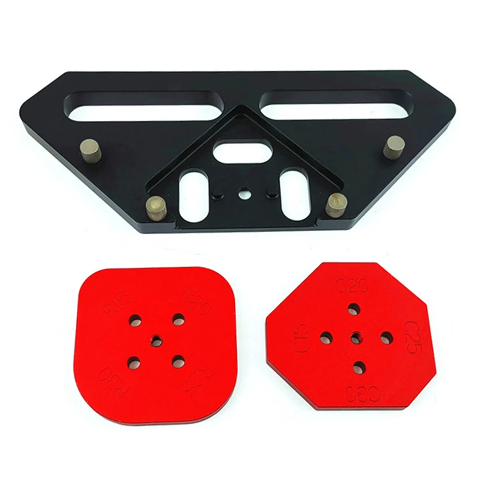 

KT-R1 Woodworking Arc Positioning Template Carpentry Aid Tool Aluminum Alloy Quick Jig Corner Positioning Board Guide Positioner