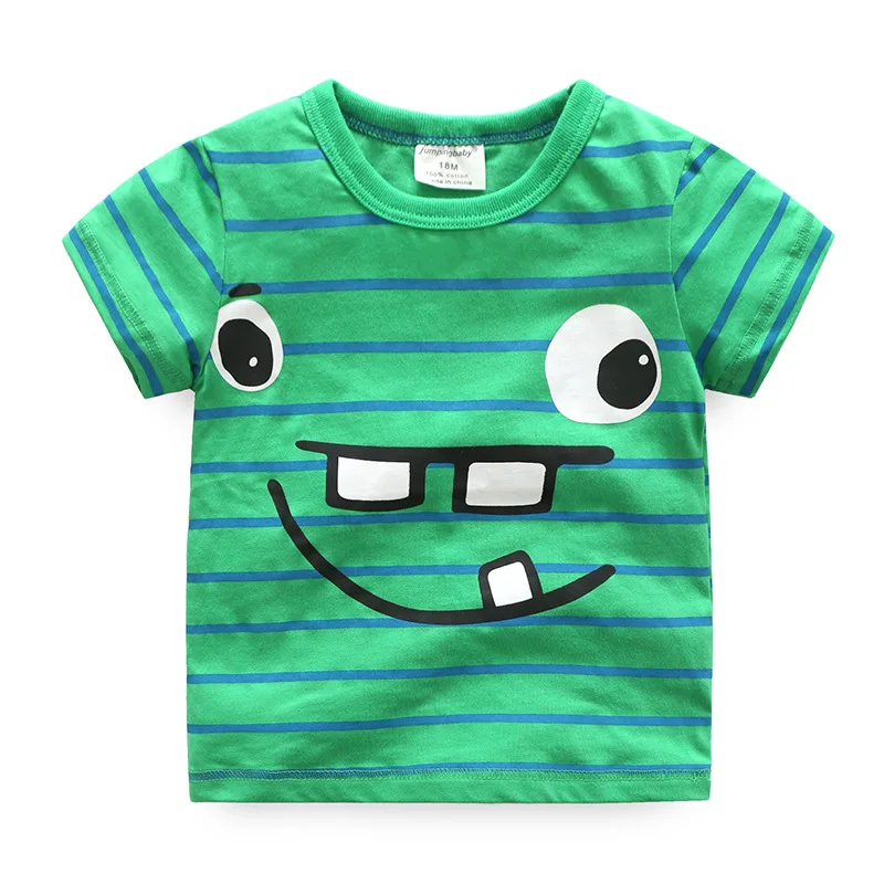 T7221 Jumpingbaby/ г. Футболка для мальчиков; Детские футболки; летние топы; футболки для девочек; koszulka Tracktor koszulki meskie roupa menina Enfant - Цвет: T7221