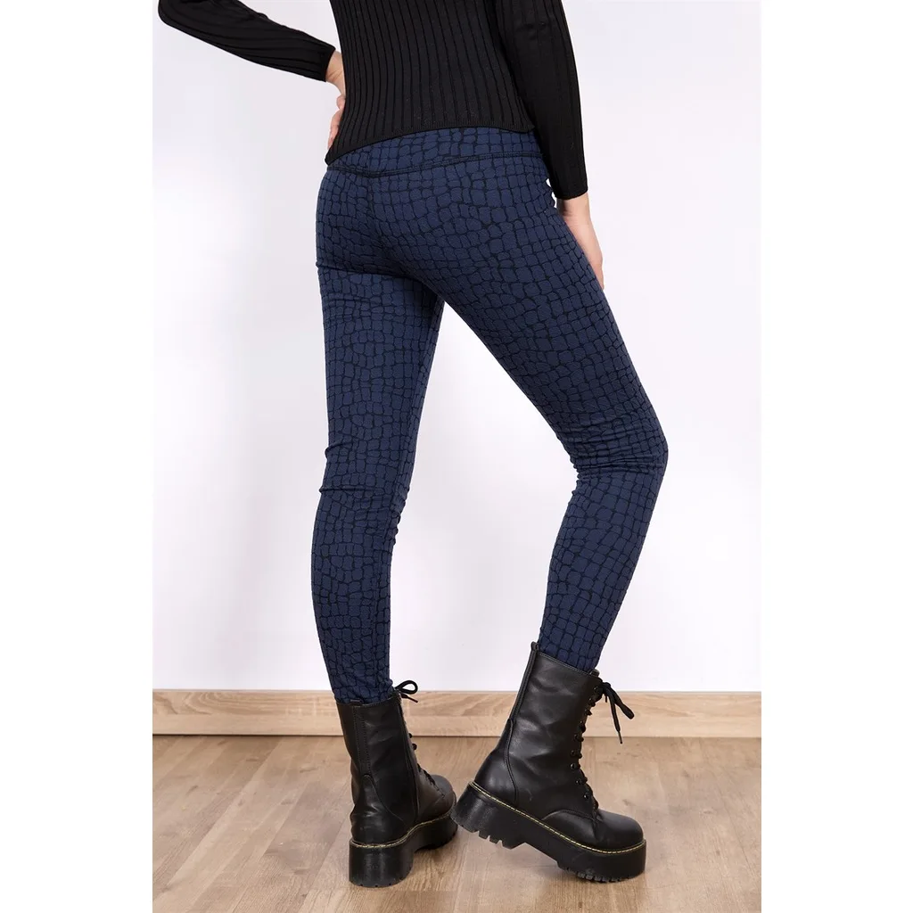 Fronting Laced Leggings INDIGO