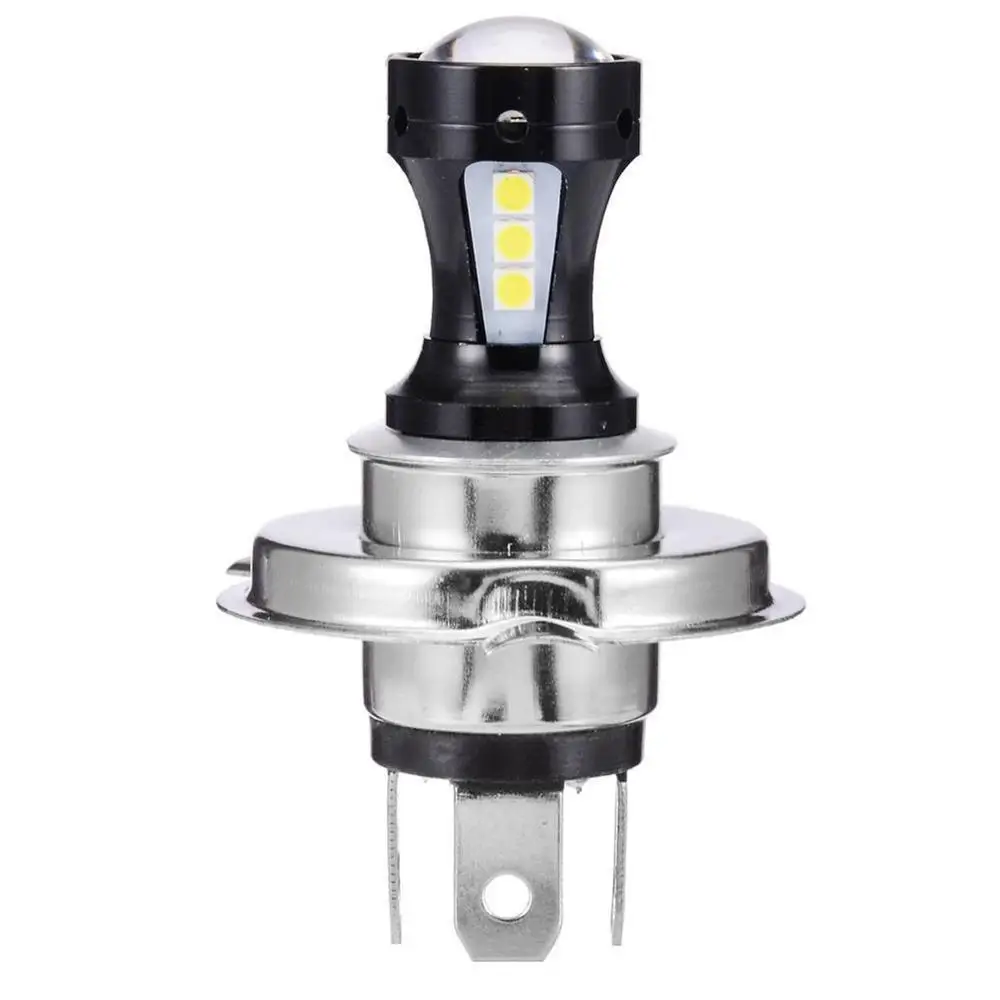 H4 12V мотоцикл 3030LED высокий-Ближний свет головной светильник лампа 6500K передние