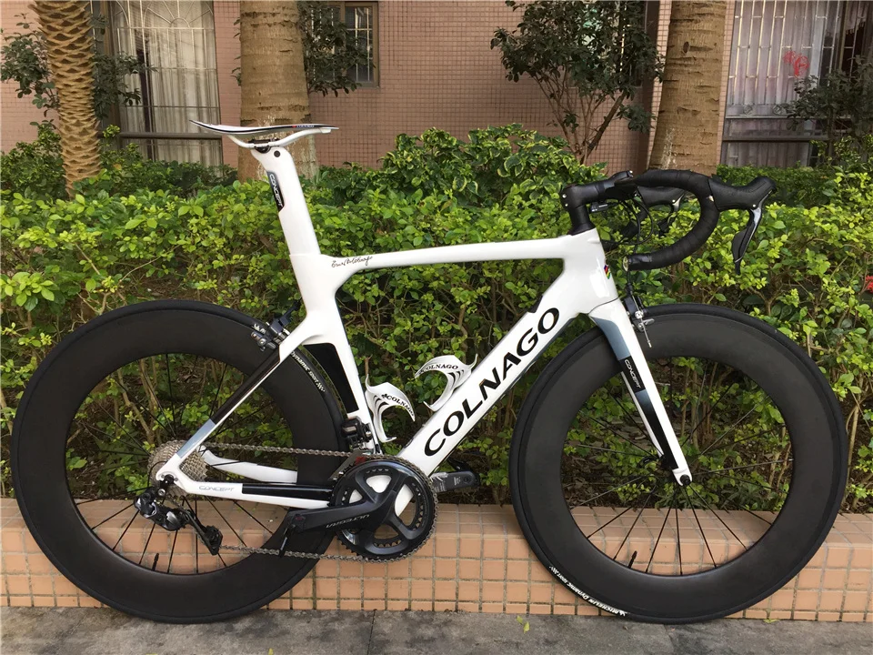 Newest NJWH Colnago CONCEPT full Bicycle Complete carbon road bike With R8010 groupset 50mm carbon wheelset A271 hubs UPS
