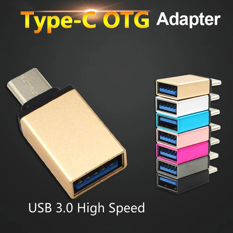 OTG USB 3 0 type C адаптер конвертер для huawei samsung Xiaomi Mi5 Mi6 мышь клавиатура диск флэш