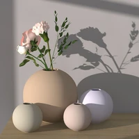 vase ceramic ball vase for home decor living room round vase flower pot floral ceramic decoration salon vases jarrones %d0%b2%d0%b0%d0%b7%d0%b0
