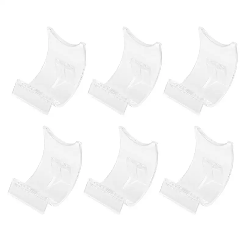 

10Pcs Desktop Phone Brackets Transparent Storage Holder Multi-functional Display Rack