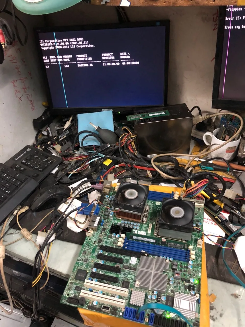 Рабочая Серверная материнская плата для X8DTL-6 LGA1366 LSI SAS 2008 5690 полностью протестирована