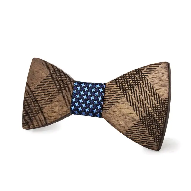 

Wood Bow Ties For Men Wedding Suits Wooden Bow Tie Men Business Party Cravat 2XPC