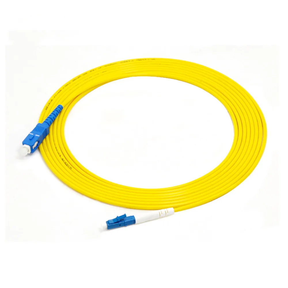 LC/ UPC-SC /UPC Fiber Optic Patch Cord Simplex Single Mode Cord Diameter 3mm Length 1M 2M 3M or Accept Customization