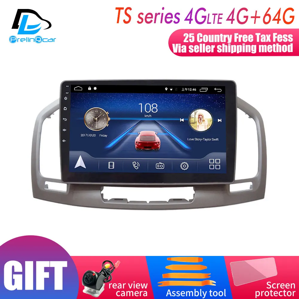 4G LTE Android 9 0 Автомобильный gps Мультимедиа Видео Радио плеер в тире для opel insignia 2009-2013