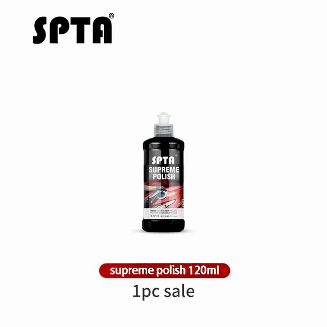 120ml Supreme Polish SPTA 120 мл/500 мл Полировочная паста, автоматическое удаление царапин краски, абразивное натирание, соединение, полировка автомобиля, остекление, решетка, паста - Цвет: 120ml Supreme Polish