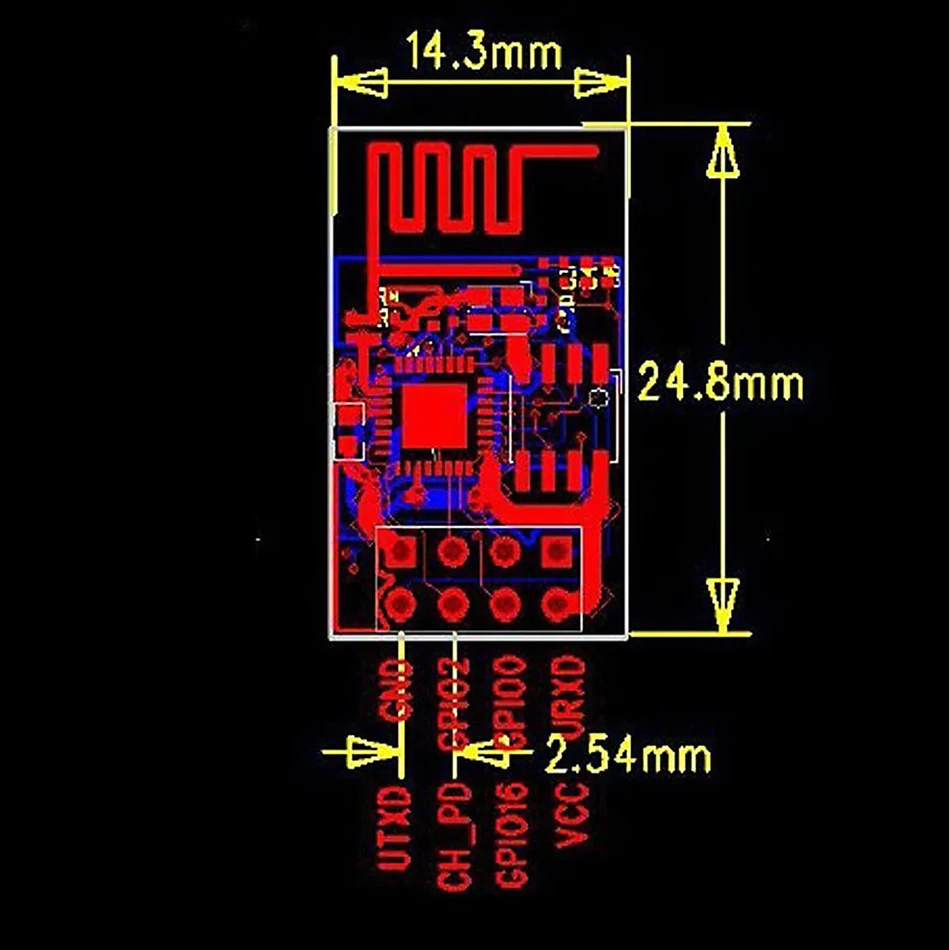 ESP-01 модуль беспроводного приемопередатчика с последовательным WiFi