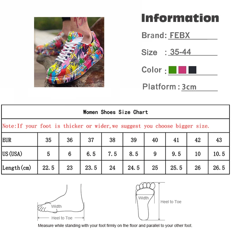 

Female Flats Women Printed Sneakers Ladies Lace Up Casual Flat Platform Ankle Shoes Autumn Mixed Color Personality Cool Shoes