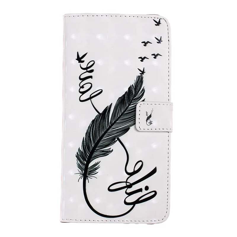 8 Feathers Coque флип чехол для телефона из искусственной кожи для samsung Galaxy S10 S10e S9 S8 плюс S7 S6 край S5 A10 A20 A30 A40 A50 A70 M10 M20 M30 крышка - Цвет: 8 Feathers