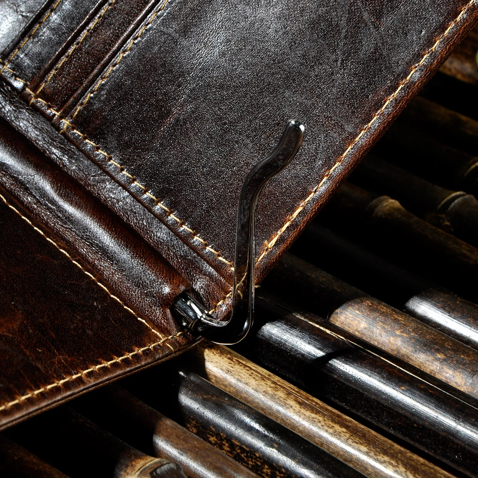 Кошелек унисекс из лакированной кожи визитница кредитница дизайнерский тонкий