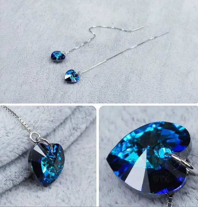 Новые корейские популярные модные креативные серьги-гвоздики с кристаллами в