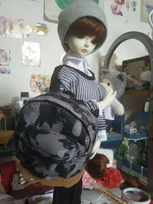 1/4 1/3 BJD аксессуары Кукольный рюкзак сумка для BJD/SD MSD SD13 случайный цвет, не включая куклу, обувь, парик, одежду и другие E2512