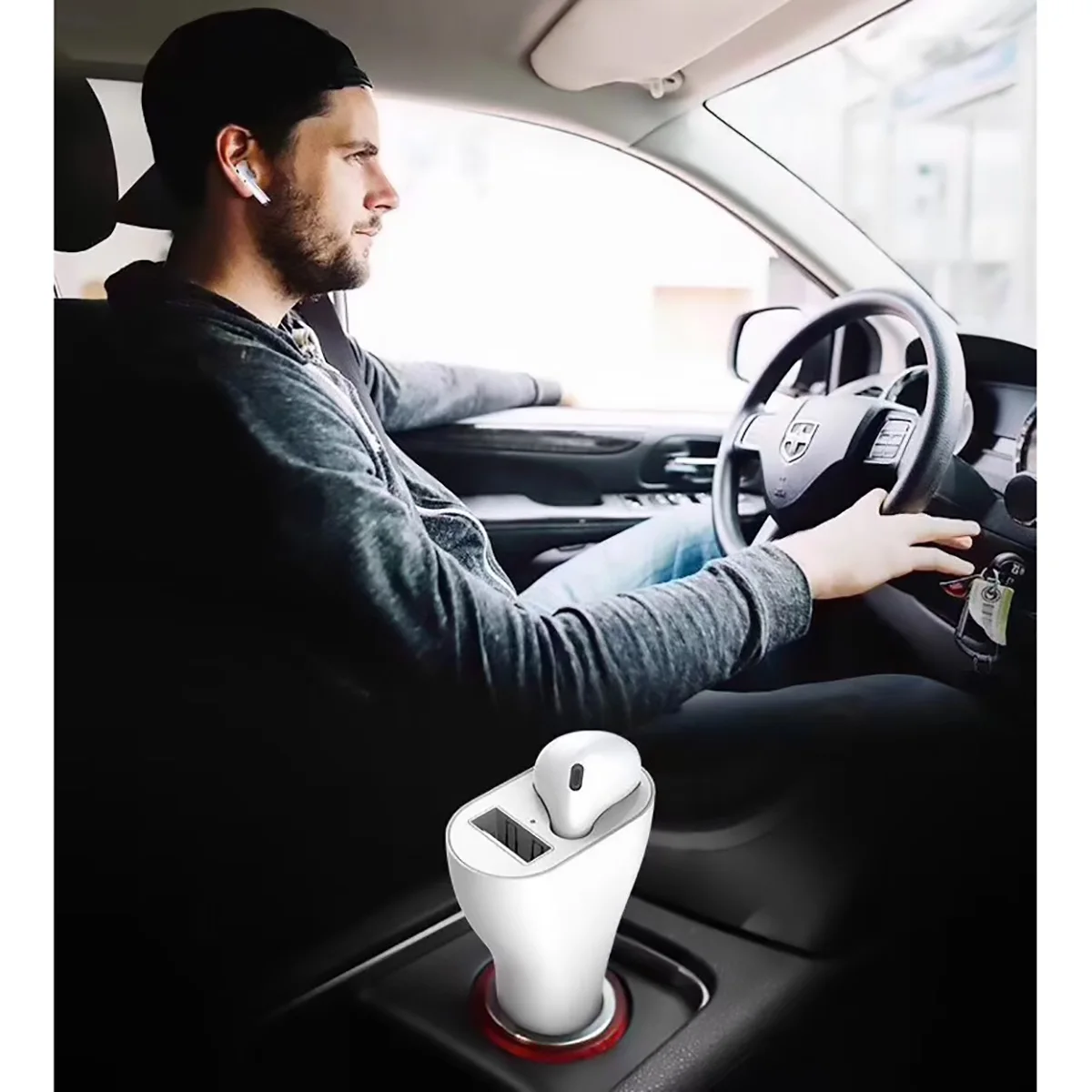 Прикуриватель для USB Автомобильное зарядное устройство с поддержкой Bluetooth пояс