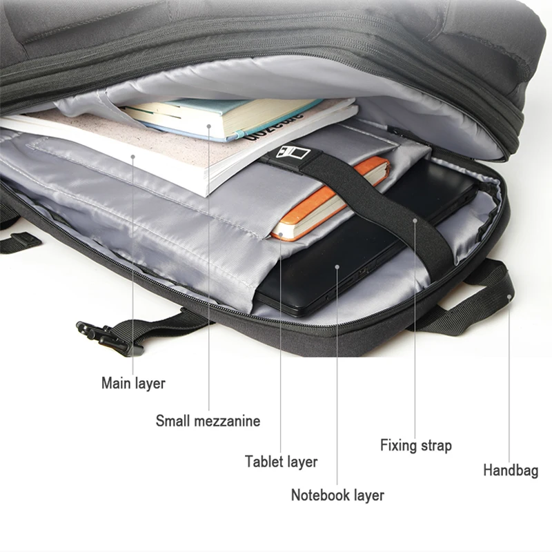 Женский и мужской дорожный рюкзак с защитой от кражи для ноутбука 17 дюймов 15 6