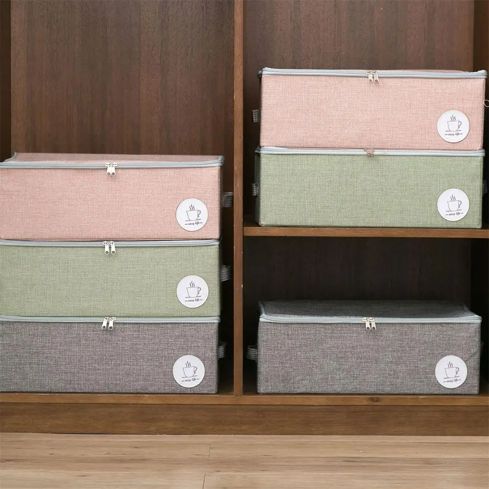 

Foldable Storage Bags 12 Grid Storage Boxes Bra Underwear Lidded Closet Organizer for bedroom storages box