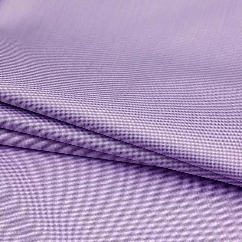 

Violet Purple Narrow Stripes Yarn Dyed Cotton Fabric For Men's Soft Iron Free Finishing Process Shirts Garment Making Accessorie