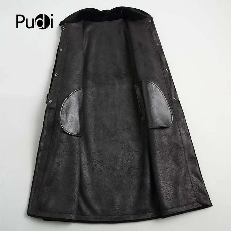 PUDI A18200 Женское зимнее пальто из настоящей шерсти, теплая куртка, пальто, женское длинное пальто, куртка, пальто