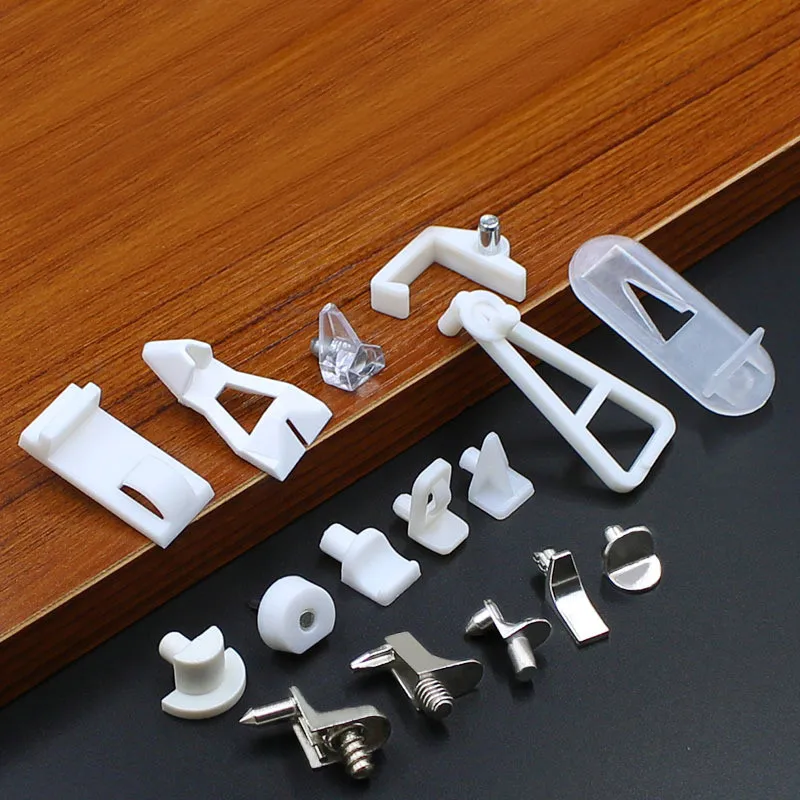 

25 Pcs Furniture Cabinet Cupbard Closet Glass Shelf Rest Support Holder Bracket Clip Clamp Pegs Pins