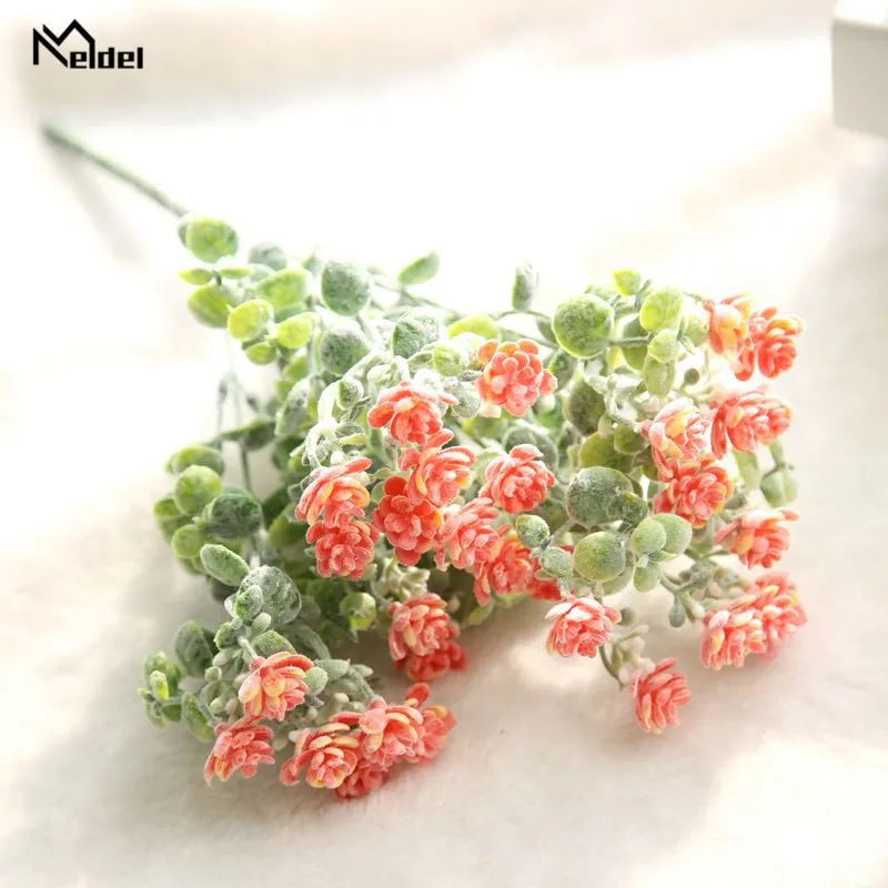 Искусственные пластиковые цветы букет роз искусственная Камелия пион маленький