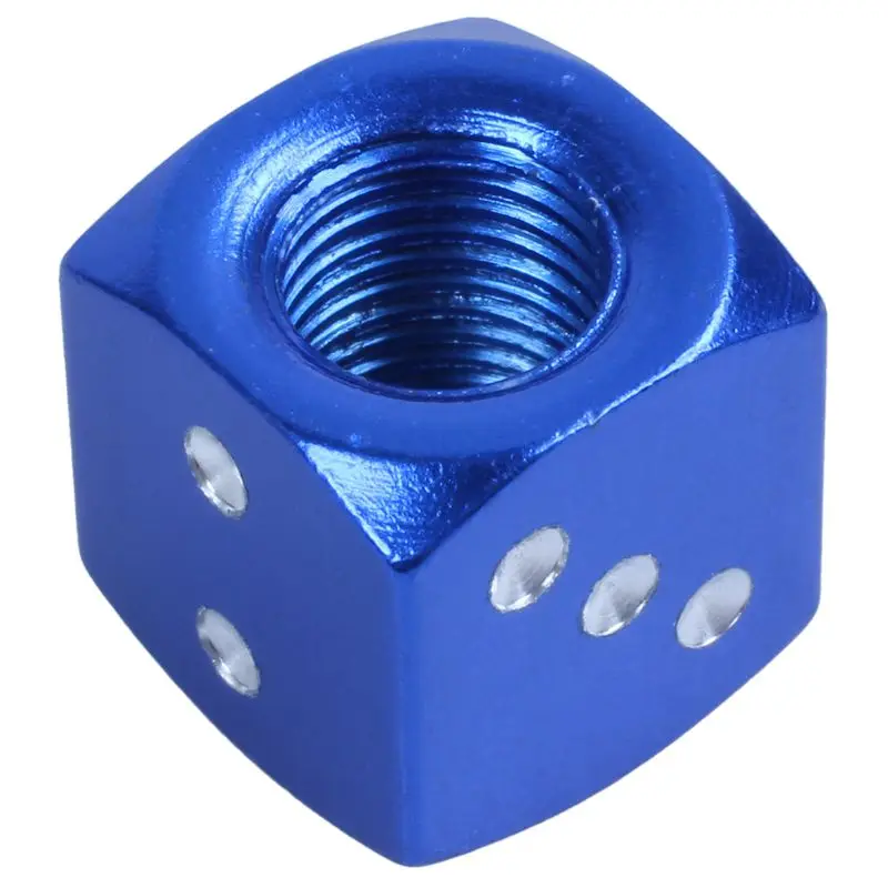 2x синий DiceTire/колеса стволовых воздушных клапанов крышки автомобиля грузовик ATV