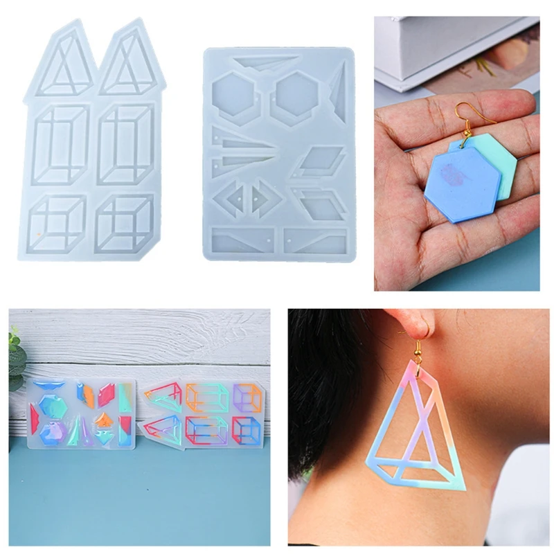 

Earrings Epoxy Resin Mold Ear Drop Dangles Silicone Mould DIY Crafts Jewelry Pendant Ornaments Casting Tool