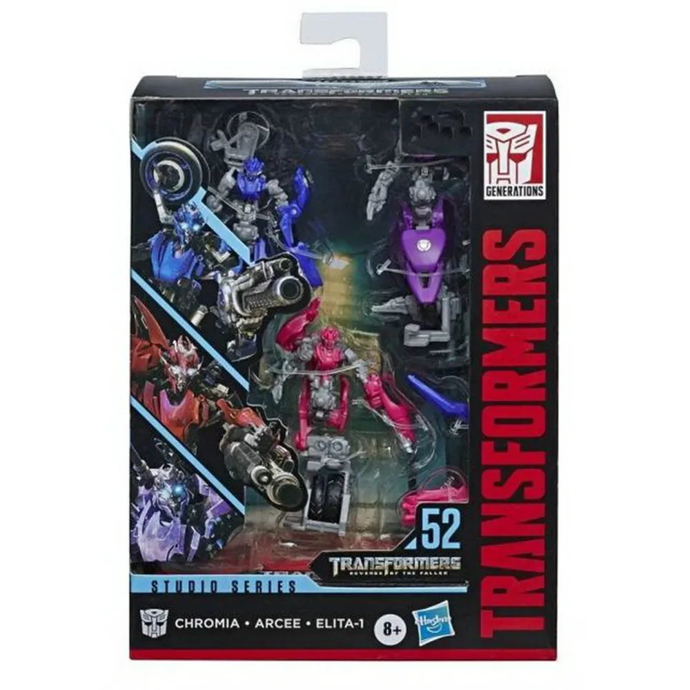 

Original Hasbro Transformers Toys Deluxe Class Studio Series 52 Arcee Chromia Elita-1 Action Figure Model Toys for children