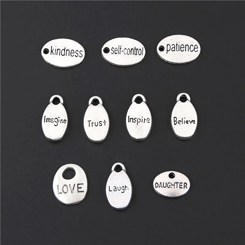 Подвеска ручной работы с надписью Trust Believe Love Inspire 20 шт. | Украшения и аксессуары