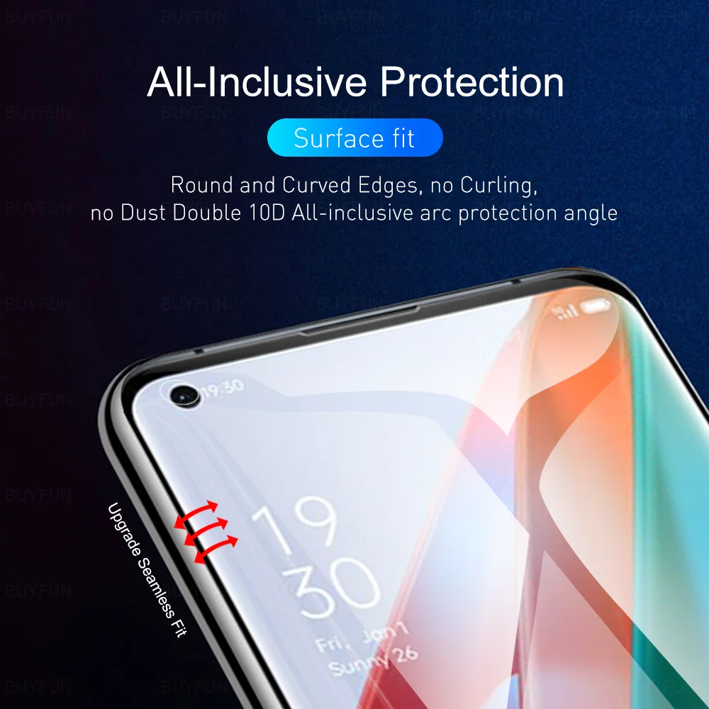 6in1 hydrogel film full coverage for oppo find x3 lite neo pro screen protector anti scraping safety protective film for findx3 free global shipping