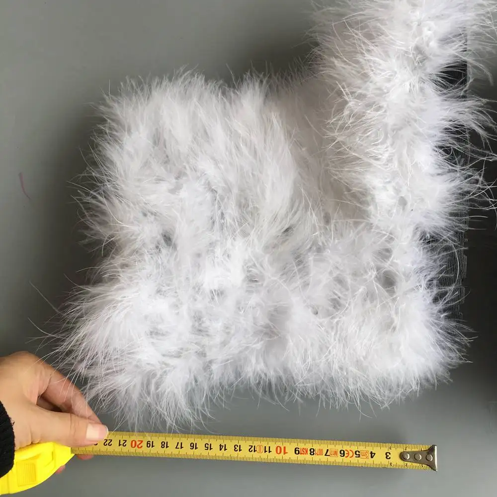 White 15CM ASILETO зимние сапоги женская обувь настоящей страусиной с мехом ботинки из плюша на плоской подошве Лыжная уличная 'eskimo' пушистая обувь, сапоги T553 - Цвет: White 15CM