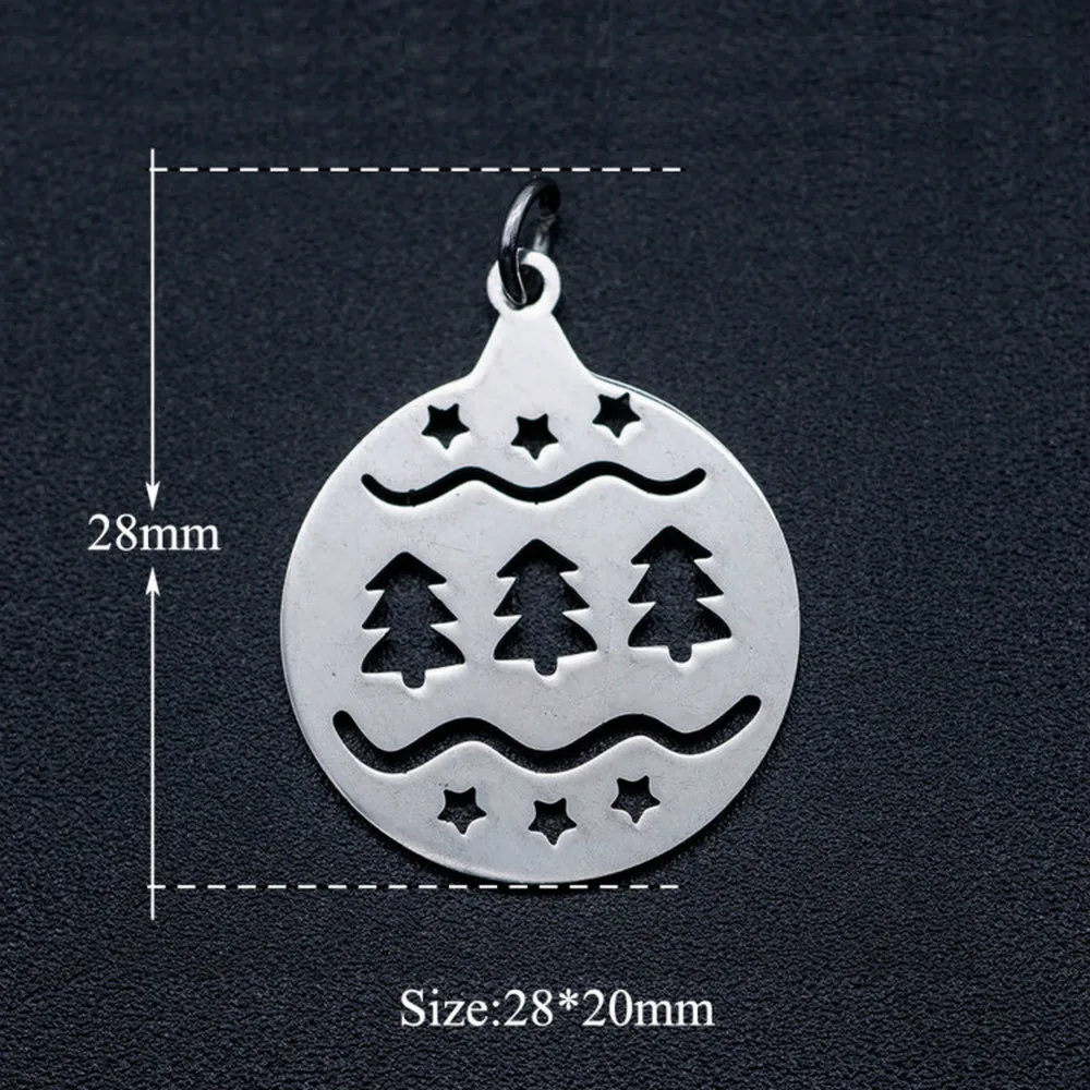 Подвеска в виде рождественской елки из нержавеющей стали 5 цветов | Украшения и