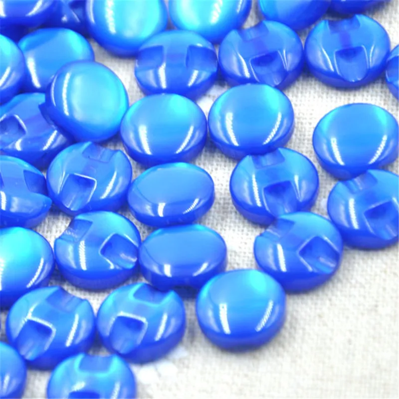 50/100 шт 12 мм темно синий Кошачий глаз Кнопка Ремесло/Шитье/Детская партия микс