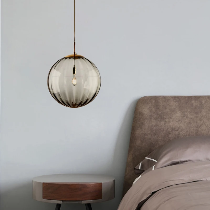 Nordic Modern Glass Pendant Lights LED Lighting Lamp Living Room Dining Bedside Bedroom Loft Decor Hanging | Лампы и освещение