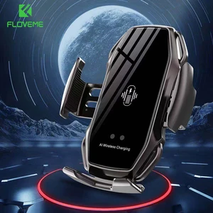 car phone holder wireless chargers universal smart phone car holder for iphone 12 luxury wireless charging fast charging holder free global shipping