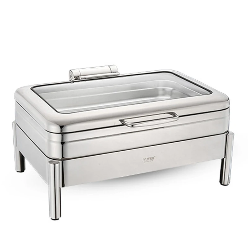 Коммерческая квадратная стеклянная крышка (для индукционной плиты) столовой