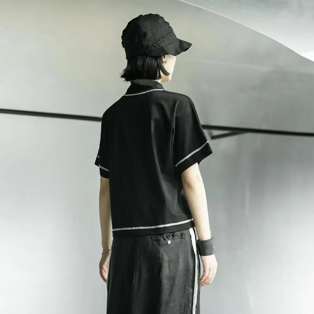 Платье от оригинального дизайнера YS Female Темный ветер цвет линии нерегулярные