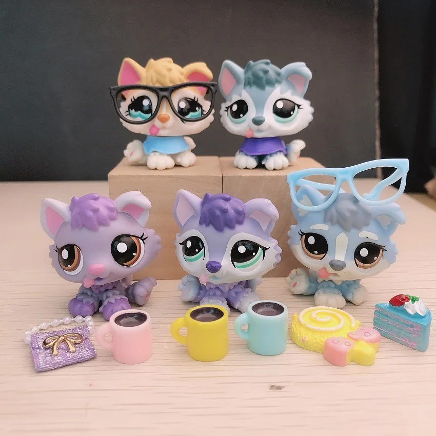 Миниатюрные аксессуары для питомцев сумка очков шаль напитков конфет тортов