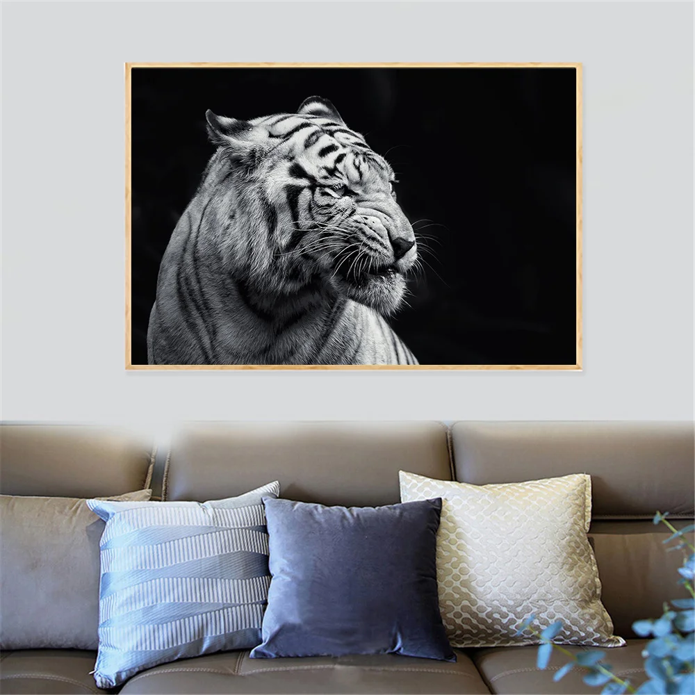 Винтаж плакат домашний декор художественный ниже картины Тигра живопись на
