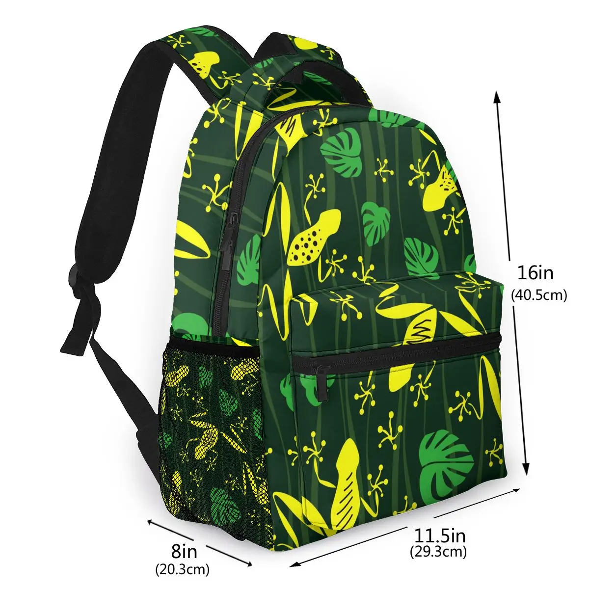 2021 Travel Backpacks Contour Frogs And Leaves Waves Girl Backpack For Women Large Capacity School Bag Teenage | Багаж и сумки