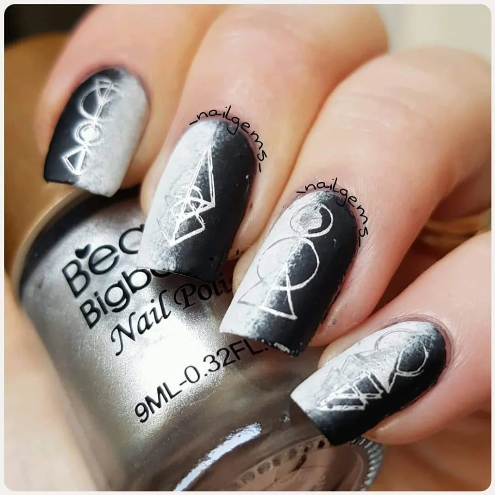 BeautyBigBang набор штамповочных пластин 8 шт. для дизайна ногтей 6*12 см прямоугольная винтажная нержавеющая сталь летний цветочный набор шаблонов для ногтей с сумкой