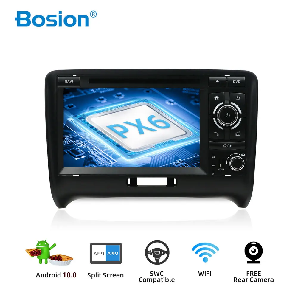 Автомагнитола Bosion 2 DIN 4 + 64 ГБ Android 10 0 DVD GPS для Audi TT MK2 8J 2006 2007 2008 2009 2010 2011 2012 |