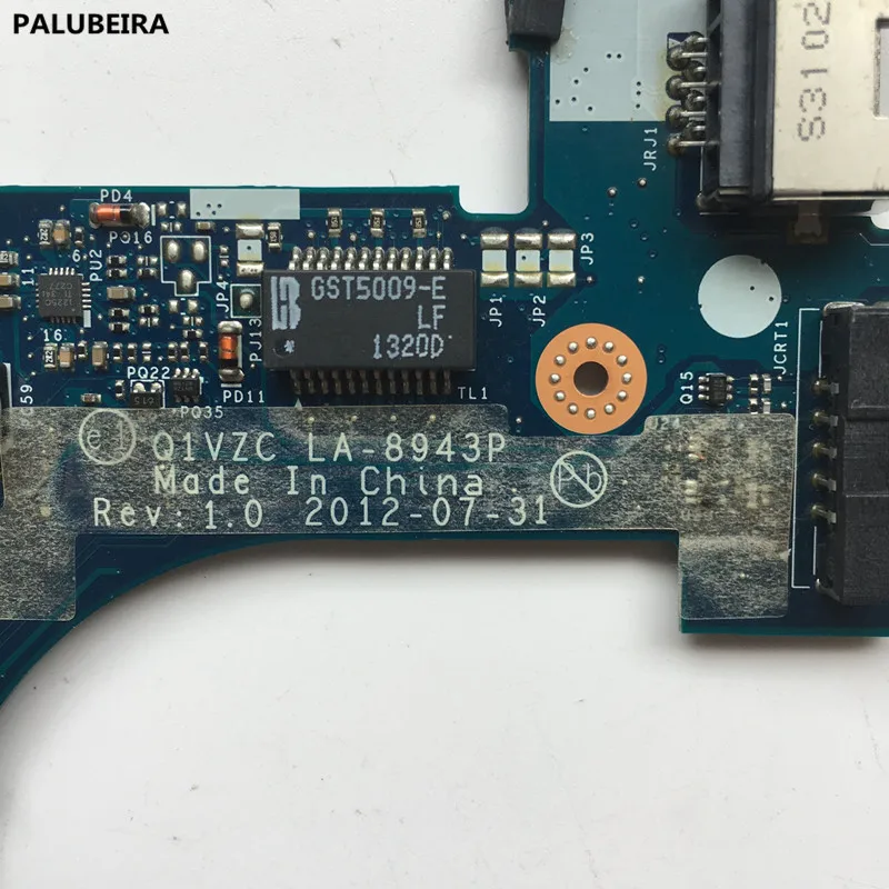 PALUBEIRA NBM8911003 NB. M8911.003 Q1VZC LA-8943P для acer aspire V5-131 V5-171 Материнская плата ноутбука SR105 DDR3 основная плата