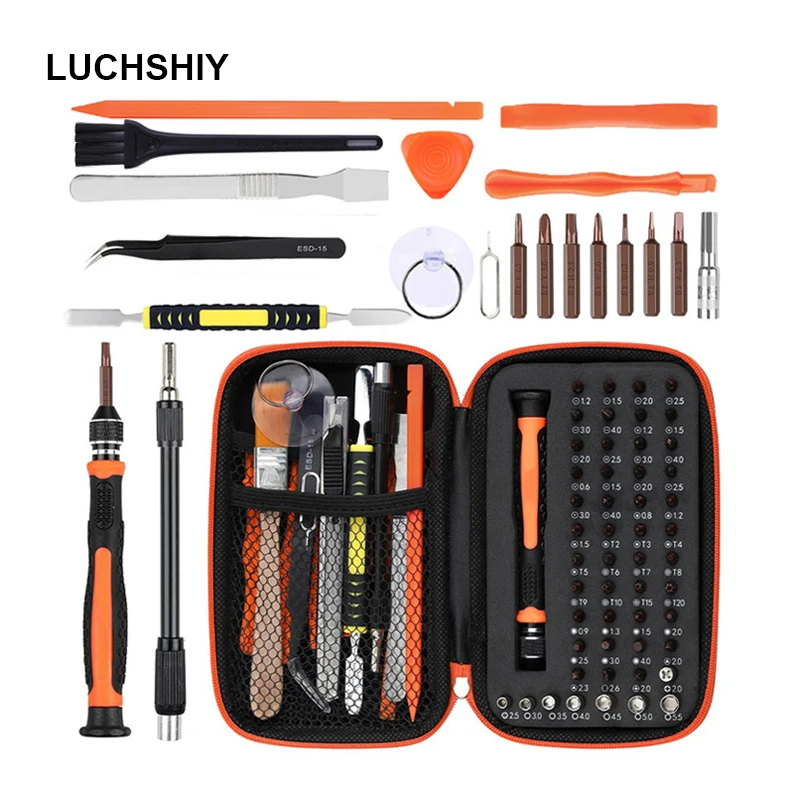 

67/25 In 1 S2 Precision Screwdriver Screw Driver Bit Set Multi-function Precision Mobile Phone Repair Device Hand Tools Torx Hex