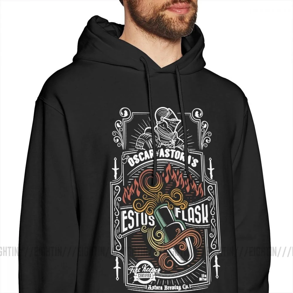 Dark Souls Sir Oscar Of Astora's Estus Flask Мужская толстовка из чистого хлопка забавные толстовки дышащая толстовка