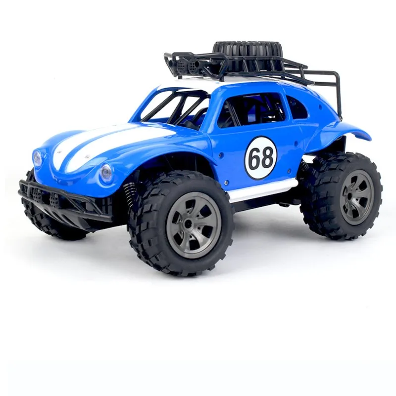 Синий 2,4G RC автомобиль скалолазание грузовик Bigfoot rc автомобиль с дистанционным управлением внедорожная модель автомобиля рождественский подарок - Цвет: Синий